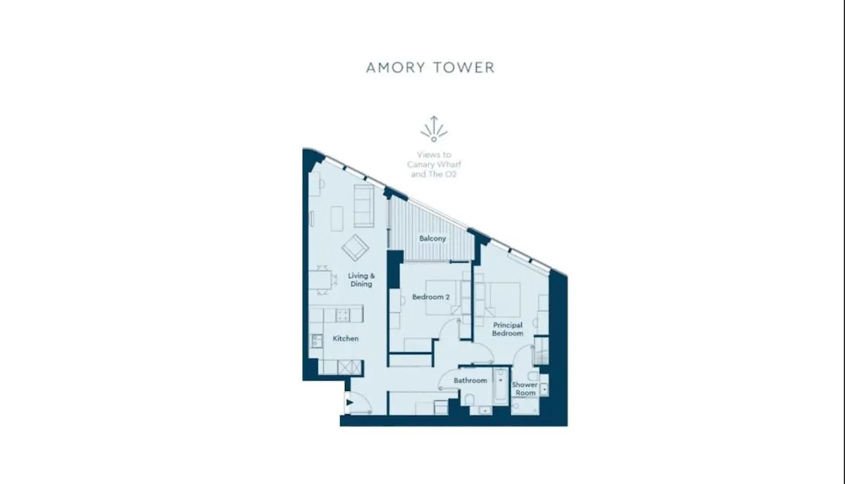 Apartment Amory Tower - High Rise Pinnacle London